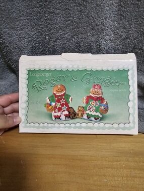 Longaberger Rosy & Ginger Holiday Cookie Molds - Red, Green, White